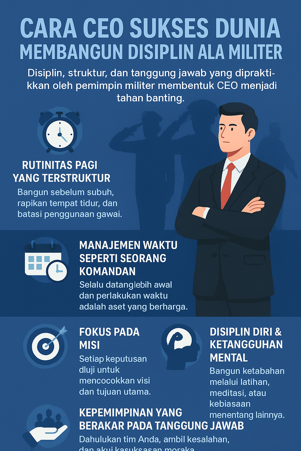 Cara CEO Sukses Dunia Membangun Disiplin Ala Militer untuk Performa Maksimal