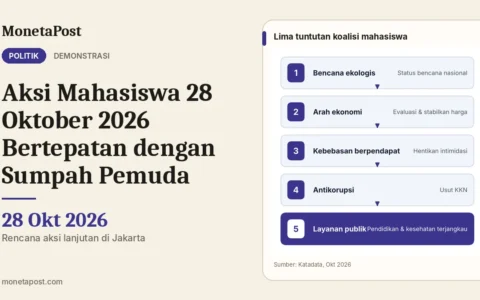 Aksi Mahasiswa 28 Oktober 2026 Bertepatan dengan Sumpah Pemuda: Lima Tuntutan dan Aturan Menyampaikan Pendapat di Muka Umum