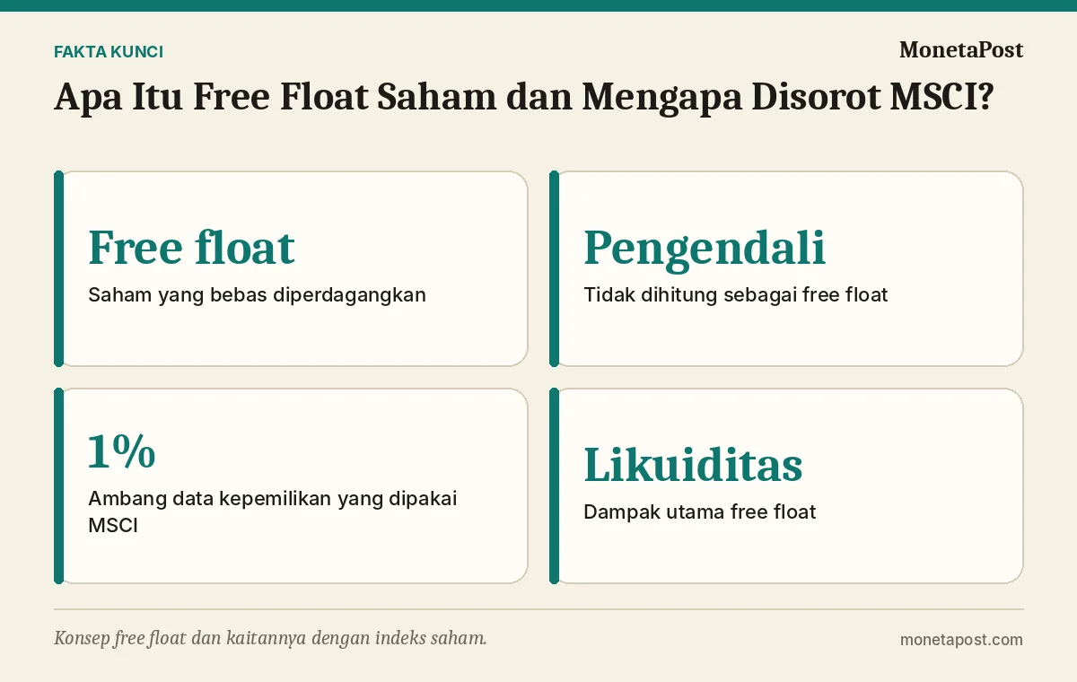 Fakta kunci: Apa Itu Free Float Saham dan Mengapa Disorot MSCI?