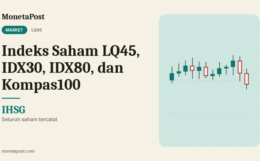 Indeks Saham LQ45, IDX30, IDX80, dan Kompas100: Apa Bedanya dan Cara Menggunakannya