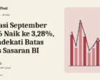 Inflasi September 2026 Naik ke 3,28%, Mendekati Batas Atas Sasaran BI