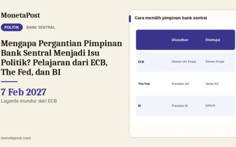 Mengapa Pergantian Pimpinan Bank Sentral Menjadi Isu Politik? Pelajaran dari ECB, The Fed, dan BI