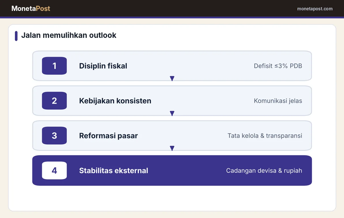 Langkah yang dapat memulihkan outlook peringkat kredit negara