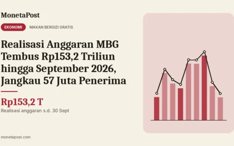 Realisasi Anggaran MBG Tembus Rp153,2 Triliun hingga September 2026, Jangkau 57 Juta Penerima