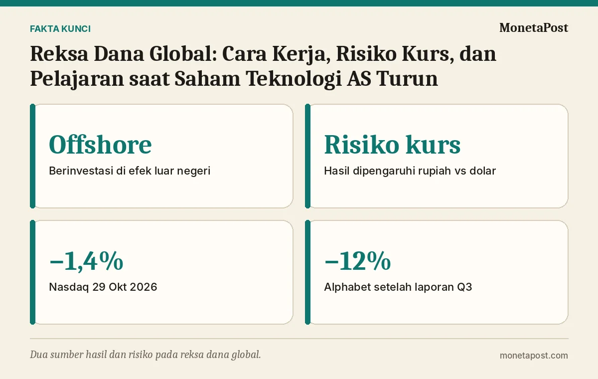 Fakta kunci: Reksa Dana Global: Cara Kerja, Risiko Kurs, dan Pelajaran saat Saham Teknologi AS Turun