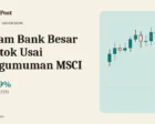 Saham Bank Besar Rontok Usai Pengumuman MSCI: BBCA Turun 14%, BBRI 12%