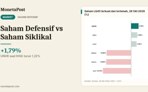 Saham Defensif vs Saham Siklikal: Pengertian, Contoh Sektor, dan Pelajaran dari IHSG 26 Oktober 2026