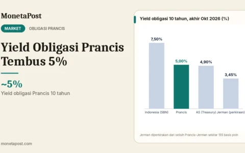 Yield Obligasi Prancis Tembus 5%: Pelajaran Risiko Fiskal bagi Investor SBN Indonesia